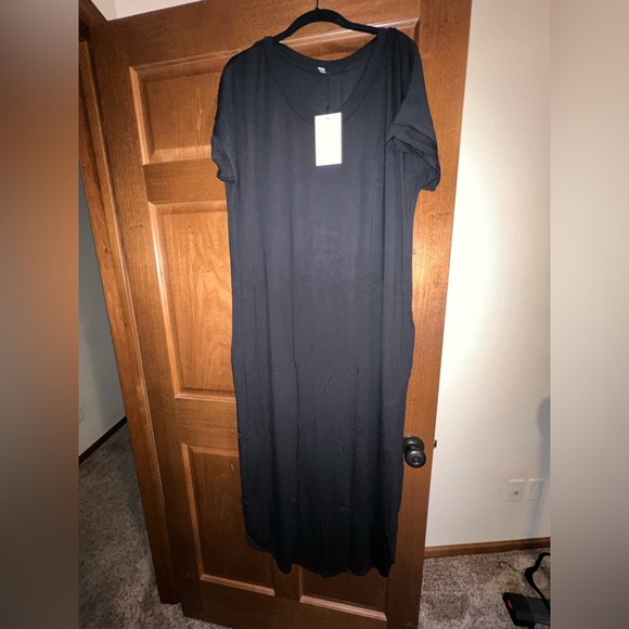 ✨Last One! NEW Short Sleeve Black Long Maxi Dress! - Picture 4 of 7